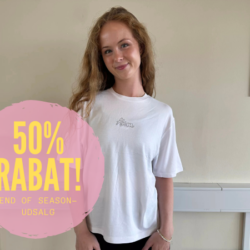 4 Oversize T-Shirt - Hvid m. Rhinsten